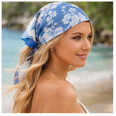 %100 Saf İpek Twill Bandana