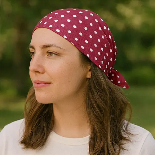%100 Saf İpek Twill Bandana